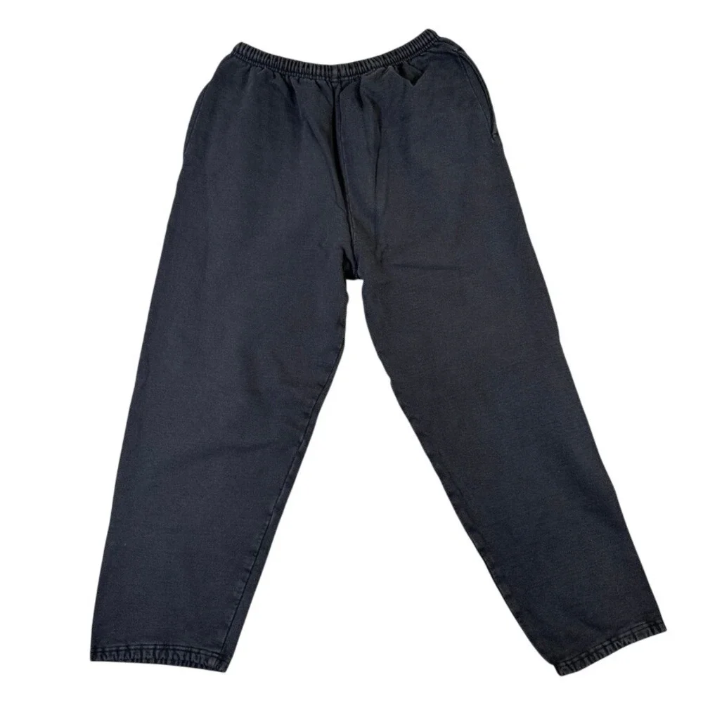 Champion Mens Fleece Sweatpants Black Joggers P1875-003 Size L